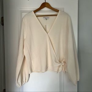 NWT Madewell Texture and Thread Tie Top
